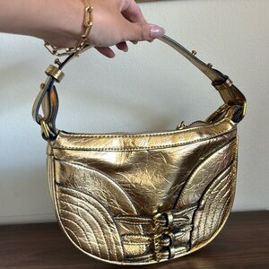 Gold mini purse